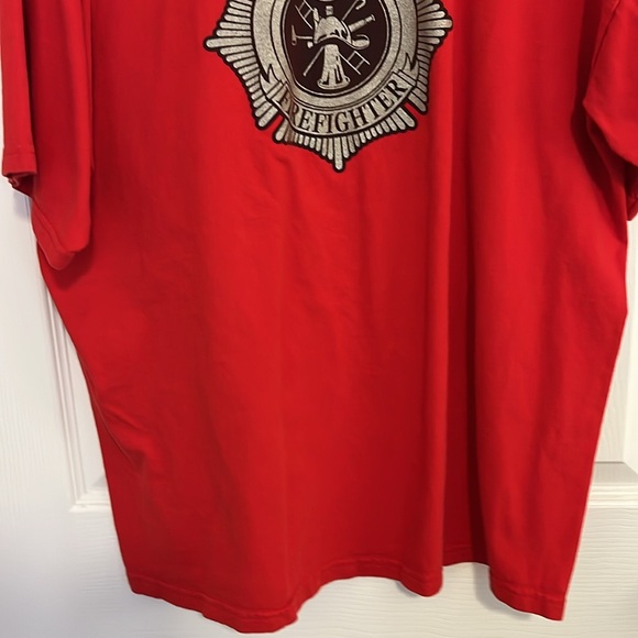 Harley Davidson Motorcycles Red Firefighter Short Sleeve T- Shirt Tee Men’s XL - Picture 15 of 16